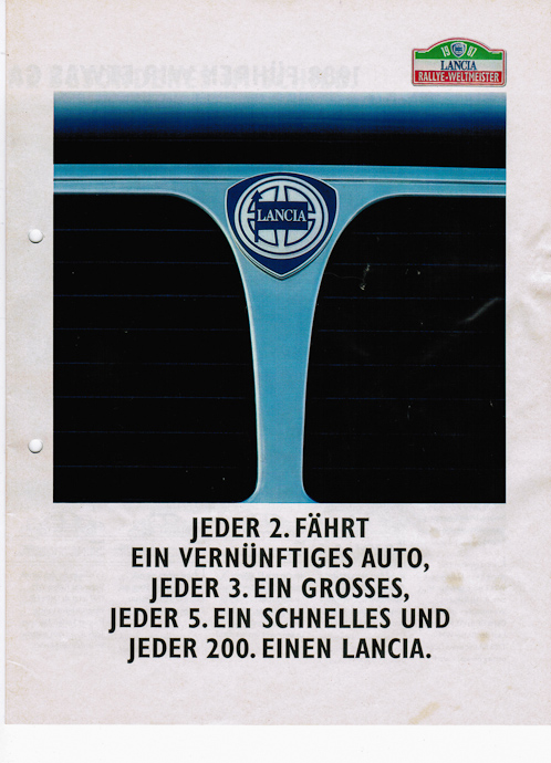 Lancia Prospekt 1988