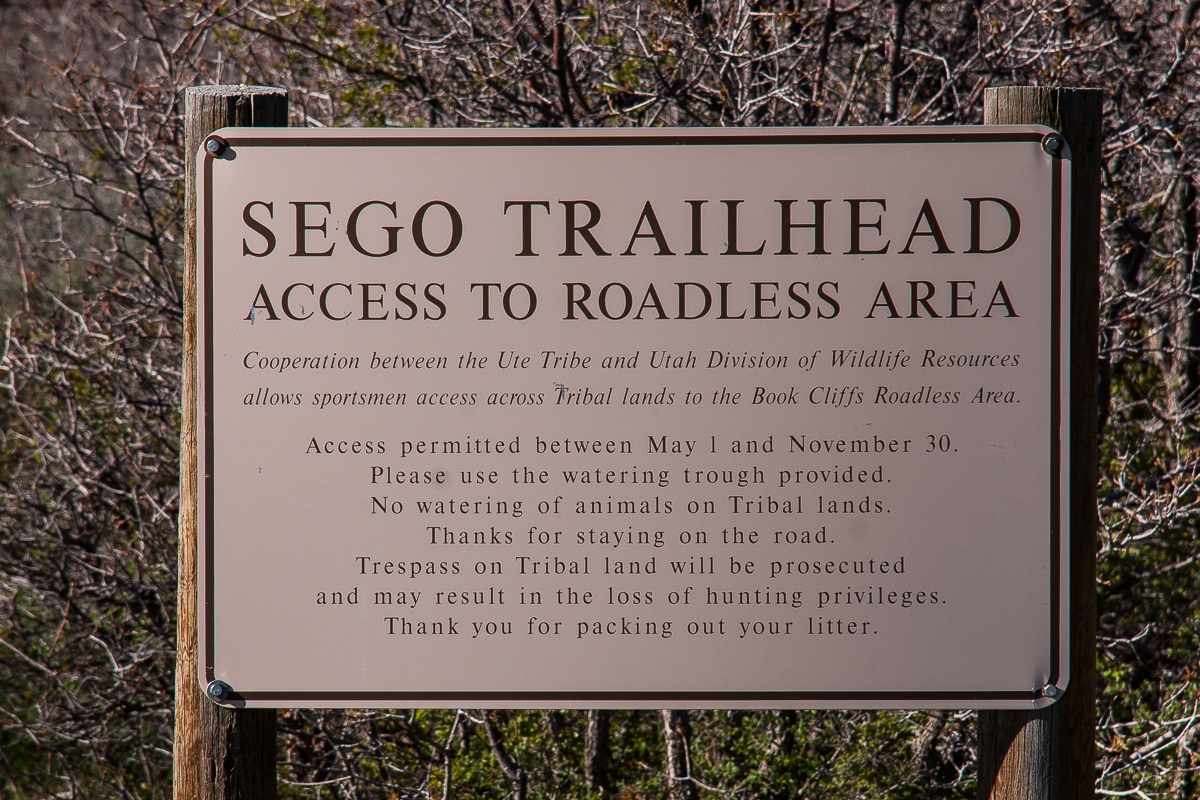 Sego Trailhead Access