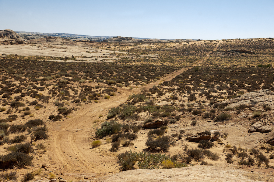 4WD-Trail entlang des Nordostrandes des Tenmile Canyons