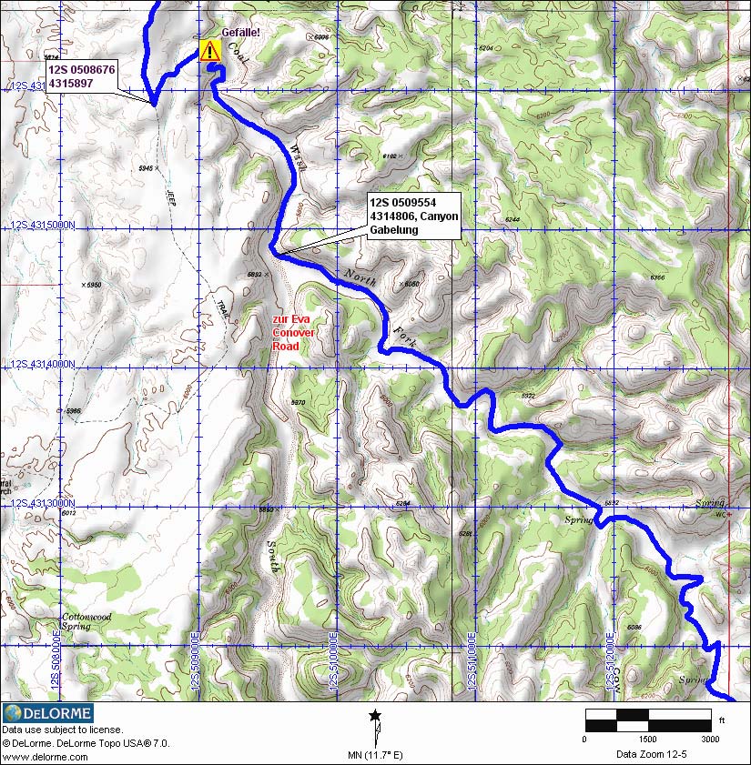 Coal Wash Trail Karte 2